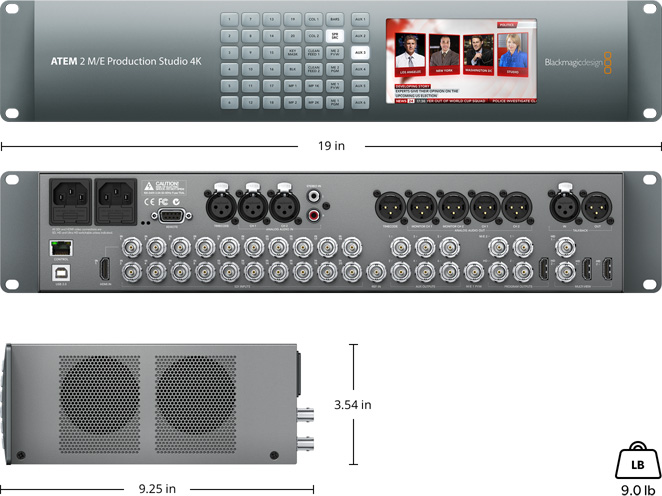 ATEM 2 M/E Production Studio 4K